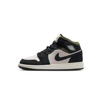 Chaussure Air Jordan 1 Mid pour ado Light Orewood Brown/Medium Olive/Sail/Off Noir 36.5