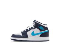 Chaussure Air Jordan 1 Mid pour ado Obsidian/Blanc/Dark Powder Blue 35.5