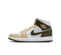 Nike Chaussures Wmns Air Jordan 1 Mid Code BQ6472-120 Blanc, Blanc Vert Beige, 40 EU