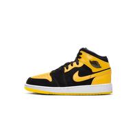 Chaussure Air Jordan 1 Mid SE pour ado Noir/Blanc/Varsity Maize 36