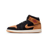 Jordan Aj1 Mid Homme - Baskets, Noir - Pointure 45 - Cuir, Synthétique Black 45