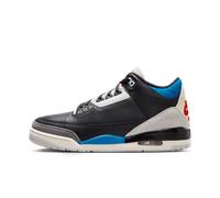 Chaussure Air Jordan 3 Retro « Rare Air » pour homme Noir/Neutral Grey/Military Blue/Chile Red 38.5