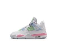 Chaussure Air Jordan 4 Retro pour ado Blanc/Half Blue/Vapor Green/Medium Soft Pink 38