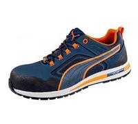 Puma Chaussures de sécurité Crosstwist Low 643100-43 S3 bleu/orange Taille 43