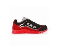 sparco TEAMWORK Scarpa Antinfortunistica Da Lavoro - BASSA PER UOMO E DONNA NITRO S3 SRC, Botte de protection incendie et sécurité mixte adulte, ROSSO/NERO, 36 EU
