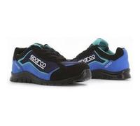 sparco Mixte Teamwork Scarpa Antinfortunistica Da Lavoro-Bassa per Uomo E Donna-Nitro-S3 SRC Botte de Protection Incendie et de sécurité, Nero/BLU, 44 EU