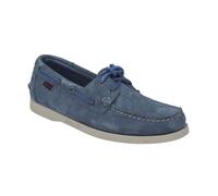 Chaussure bateau Sebago Dockside en daim bleu indigo - Homme - Textile - Taille 44