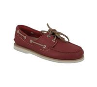Chaussure bateau Timberland en cuir rouge 42