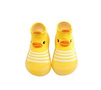 Chaussure Bébé Garçon Fille Chaussons Chaussettes -Dérapantes Bébé - Chaussettes Antidérapantes en Coton Bébé Enfant Motif Animaux - Chaussures (Kleine Gelbe Ente, 21 InfKleine Gelbe Entent)