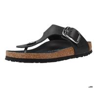 Chaussure Birkenstock Modèle Gizeh Big Buckle Oiled Le - Coleur Noir 36