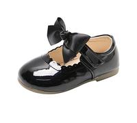 Chaussure Bowknot Premier Pas Fille Ballerine Bebe Fille avec Semelle Antidérapante Douce Confortable Chaussures Décontractées Plates Chaussure Princesse Mary Janes pour Tout-Petits
