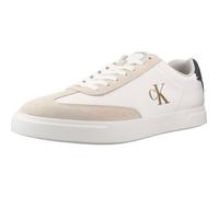 Calvin Klein Chaussures Basses Prof Cupsole WT NY-Su HM0HM02202 pour Homme, Beige (écru/Blanc Vif/Porte Fer), Pointure 42