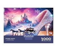 Chaussure Château Cheval 1000 Pièces Coffret Puzzle Féetale Dreamscape Puzzle Carton Extra-épais - Anti-Stress Voyage, Noël Cadeau 12+, Entraînement Cérébral Sympa 38x26cm/1000pcs