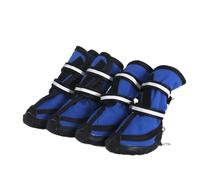 Chaussure Chien ExtéRieur Chaleur Chaussures imperméables quatre saisons for animaux de compagnie, for petits et grands chiens, semelles Oxford, bandes réfléchissantes, bottes pluie(BLUE,Samll)