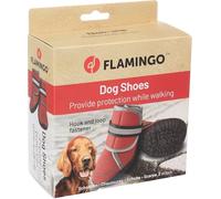 Chaussure Chien - Kajan - 2 pièces - Rouge - L - 8,7x7x12 cm - néoprène - Semelles dures - antidérapant - imperméable - réfléchissant