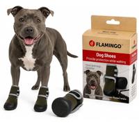 Chaussure Chien - Laky - 2 pièces - Vert - XXL - 7,1x7,3x17,5 cm - Polyester - Semelles Souples - antidérapant - réfléchissant