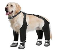 Chaussure Chien Neige, Chaussons Chien Neige, Bordure RéFléChissante, Longueur De La Sangle RéGlable, Semelle En Caoutchouc,Chaussures ImperméAbles Pour Chien,pour Promenade En Plein Air,Neige, Pluie