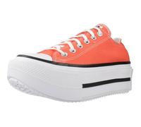 Chaussure Converse Modèle Chuck Taylor All Star Lift Double Stack Ox - Coleur Rouge 39