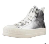 Chaussure Converse Modèle Chuck Taylor All Star Lift Platform Metallic - Coleur Argent 36,5