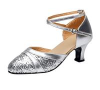 Chaussure Danse Femme Chaussures Latine Chaussons De Fille Sandales Été Compensées Cuir a Talons Hauts Ballerines Confortable Aiguilles Confort Chic Sandale Talon Plateforme Pratique À Chausson Noir