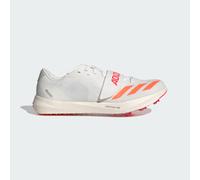 Adidas Chaussure d'athlétisme Adizero TJ/PV à pointes Unisexe Blanc/Orange Taille 44