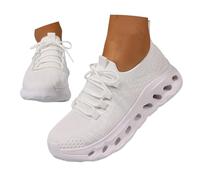 Chaussure De Course Femme,Chaussures De Course Respirantes pour Femmes Chaussures De Sport à Semelle Souple IdéAles avec Les MêMes Chaussures Blanches