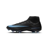 Chaussure de foot à crampons montante multi-surfaces Nike Mercurial Superfly 10 Academy Noir/Ice Blue 42.5