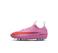 Chaussure de foot basse à crampons AG Nike Jr. Mercurial Vapor 16 Academy pour enfant/ado Magic Flamingo/Total Crimson/Noir 36