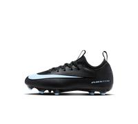 Chaussure de foot basse à crampons MG Nike Jr. Mercurial Vapor 16 Academy pour enfant/ado Noir/Ice Blue 38