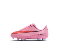 Chaussure de foot basse à crampons MG Nike Jr. Mercurial Vapor 16 Club pour enfant/ado Magic Flamingo/Total Crimson/Noir 33.5
