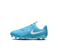 Chaussure de foot basse à crampons MG Nike Jr. Phantom GX 2 Academy pour enfant/ado Blue Fury/Blanc 33.5