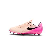 Chaussure de foot basse à crampons MG Nike Jr. Phantom GX 2 Academy pour enfant/ado Crimson Tint/Pink Blast/Noir 36