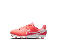 Chaussure de foot basse à crampons multi-surfaces Nike Jr. Tiempo Legend 10 Academy pour enfant/ado Hot Lava/Blanc 34
