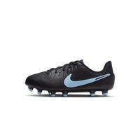 Chaussure de foot basse à crampons multi-surfaces Nike Jr. Tiempo Legend 10 Academy pour enfant/ado Noir/Noir 35