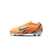 Chaussure de foot basse à crampons pour terrain sec Nike Jr. Mercurial Vapor 16 Pro « Kylian Mbappé » pour ado Melon Tint/Igloo/Neo Turquoise 35.5