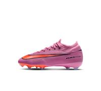 Chaussure de foot basse à crampons pour terrain sec Nike Jr. Mercurial Vapor 16 Pro pour enfant/ado Magic Flamingo/Total Crimson/Noir 34