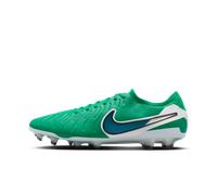 Chaussure de foot basse à crampons pour terrain sec Nike Tiempo Legend 10 Elite Stadium Green/Dark Obsidian 47.5