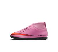 Chaussure de foot en salle montante Nike Jr. Mercurial Superfly 10 Club pour enfant/ado Magic Flamingo/Total Crimson/Noir 33