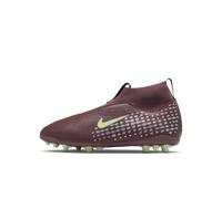 Chaussure de foot montante à crampons AG Nike Jr. Mercurial Superfly 10 Academy « Kylian Mbappé » pour ado Plum Eclipse/Metallic Silver 32