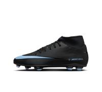 Nike Chaussures de football Mercurial Superfly 10 Club terrain ferme Noir/Bleu Homme 44 (US 9)