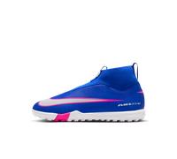 Chaussure de foot montante pour surface synthétique Nike Jr. Mercurial Superfly 10 Academy pour enfant/ado Racer Blue/Blanc 38.5