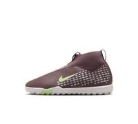 Chaussure de foot montante Turf Nike Jr. Mercurial Superfly 10 Academy « Kylian Mbappé » pour ado Plum Eclipse/Metallic Silver 32
