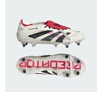 Chaussure de football languette rabattue Predator Elite Terrain gras Off White / Core Black / Pure Ruby 40