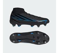 adidas Mixte F50 Hyperfast League Mid Soft Ground Football Boots Shoes, Core Black/Core Black/Lucid Ray Blue, 39 1/3 EU