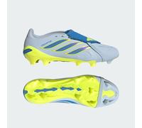 adidas Mixte Predator League Fold-Over Tongue Firm Ground Football Boots, Crystal Sky/Ray Blue/Team Solar Yellow 2, 38 2/3 EU
