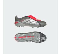 Chaussure de football PREDATOR LEAGUE languette rabattable Terrain souple Enfants Iron Metallic / Zero Metalic / Lucid Red 33