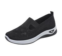 Chaussure De Marche Femme Ete sans Lacet Chaussures Orthopédiques Confortable Légère Sneakers À Enfiler Mesh Respirant Chaussures De Tennis Walking Nursing À Coussin Baskets