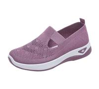 Chaussure De Marche Femme Ete sans Lacet Chaussures Orthopédiques Confortable Légère Sneakers À Enfiler Mesh Respirant Chaussures De Tennis Walking Nursing À Coussin Baskets