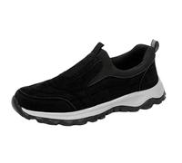 Chaussure De Marche Homme sans Lacets Baskets De Randonnée en Plein Air Baskets Respirantes Mode Chaussures Randonnée À Enfiler Chaussures Orthopédiques Légères pour Le Travail Noir 40