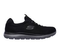 Skechers Homme Summits Sneaker Basse, Black Mesh/Charcoal Trim, 43 EU